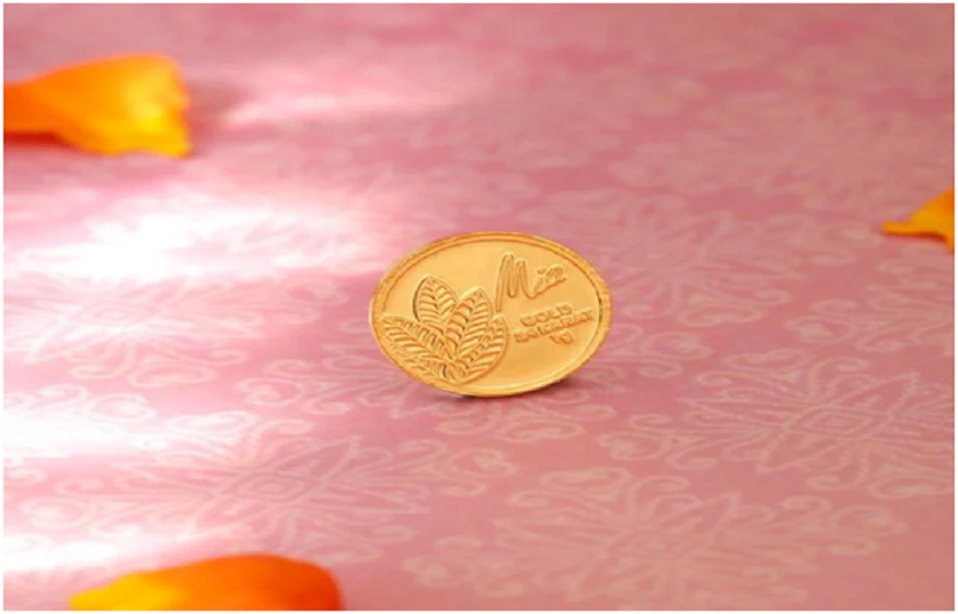 1 Gram Mango Leaf Gold Coin